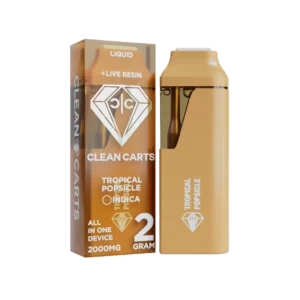 Tropical Popsicle Indica Clean Cart 2.0g Live Resin and Liquid Diamond Disposable