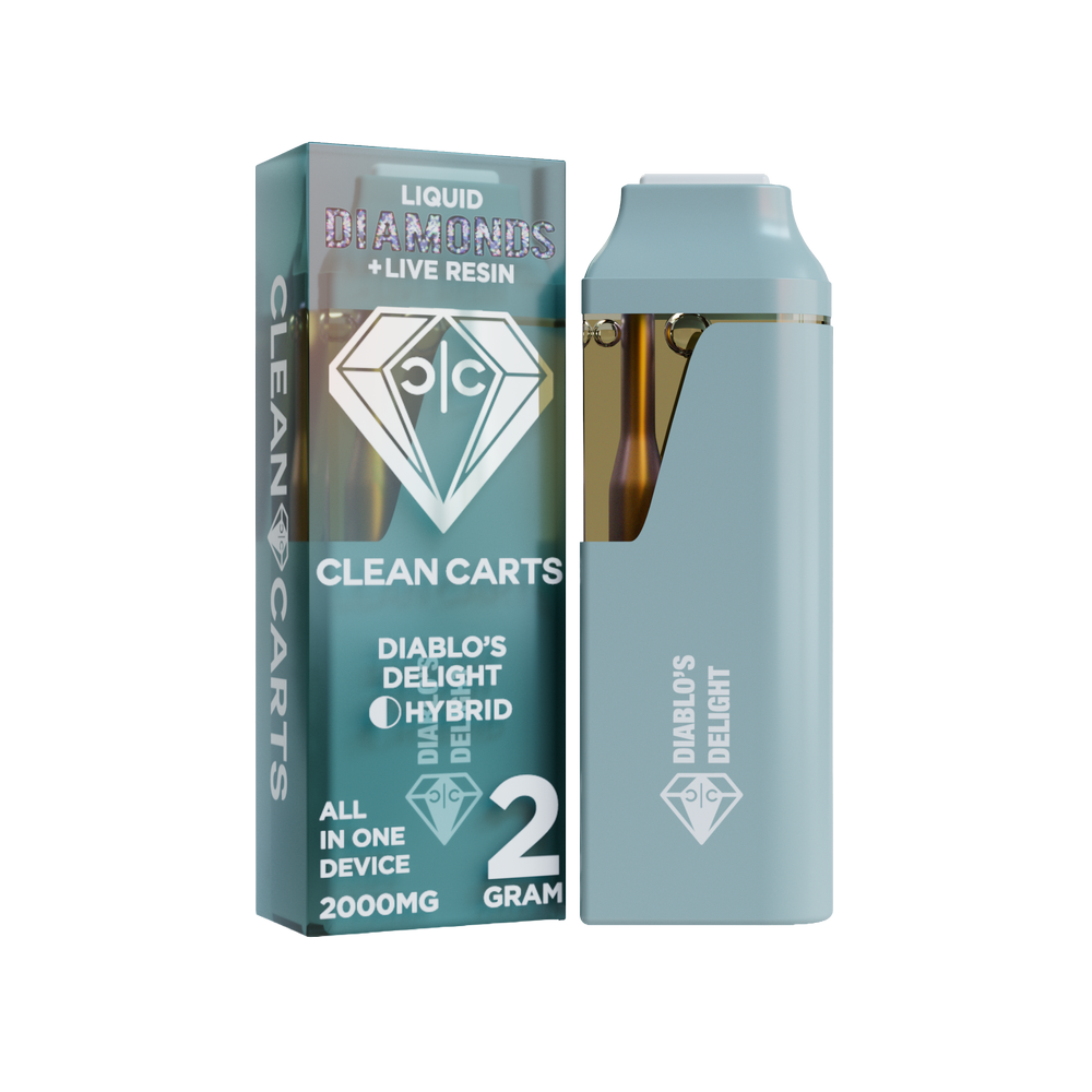 clean disposable vape Clean Carts Diablo's Delight Hybrid Disposable Vape