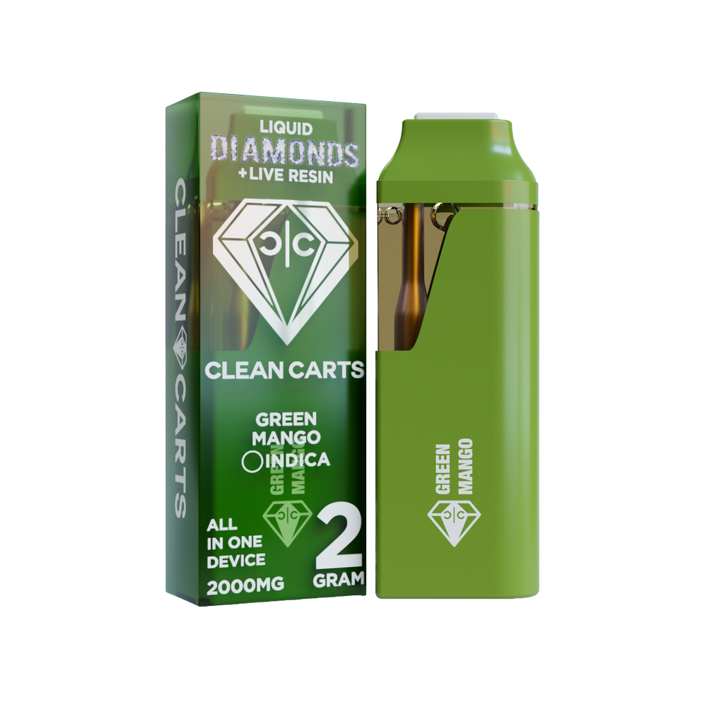 Clean Carts Green Mango Hybrid Disposable Vape